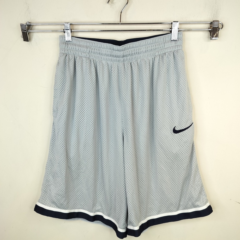 Nike Basketball Shorts Mens Large Pockets Mesh Athletic Sports Grey